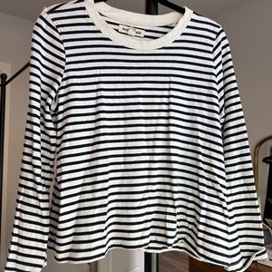Madewell - Rivet & Thread Blue and White Stripped Shirt